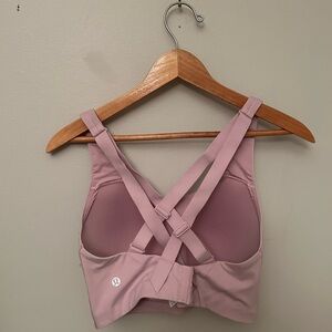 Lululemon Athletica Mauve Cross-Back Sports Bra
